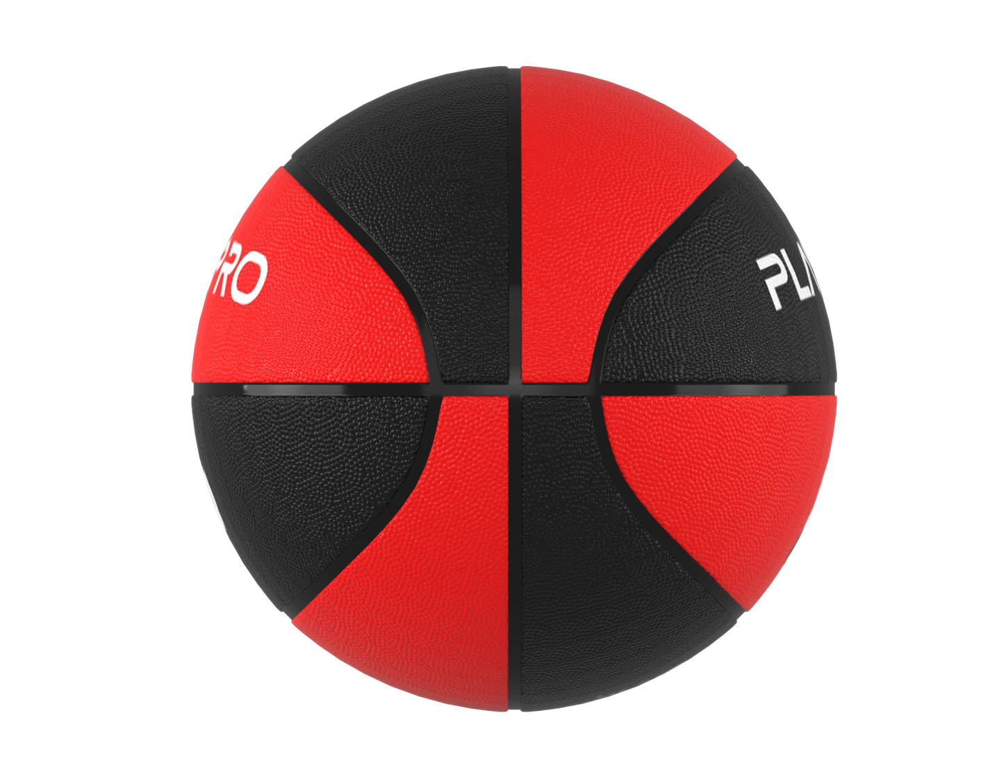 Premium Rubber Basketball for Kids and Adults – Max Grip, Perfect Bounce and Rebound with Extended Air Retention - Red and Black