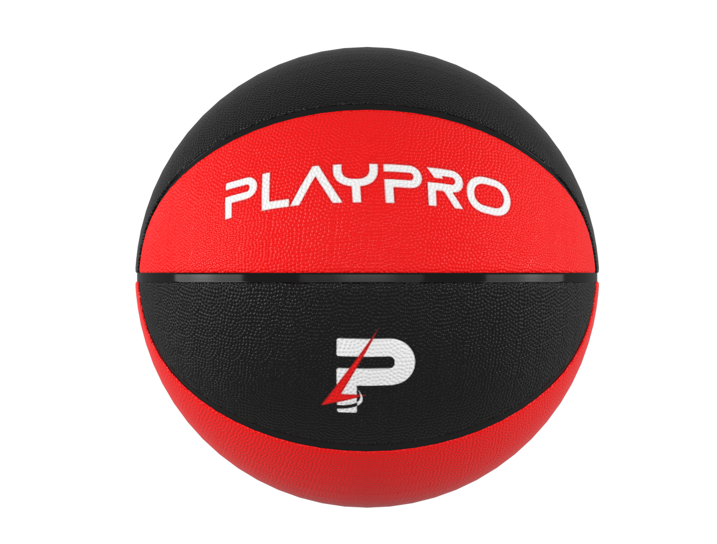 Premium Rubber Basketball for Kids and Adults – Max Grip, Perfect Bounce and Rebound with Extended Air Retention - Red and Black