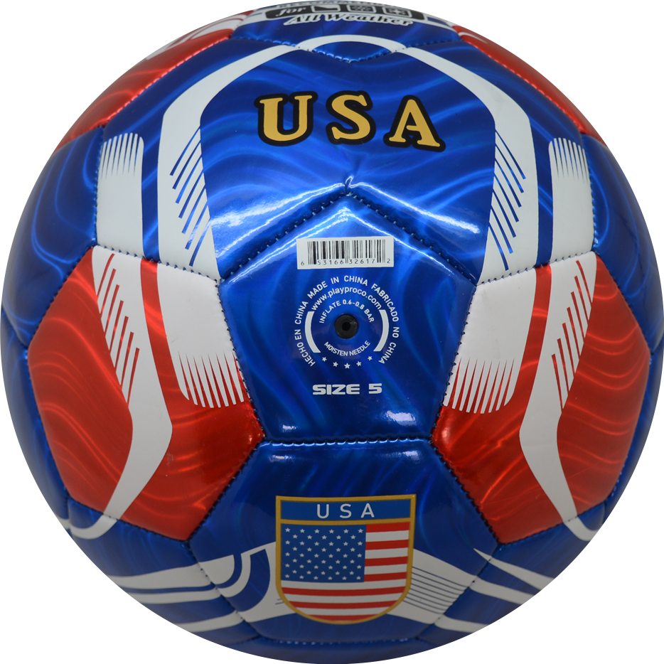 Country Training Soccer Ball: World Edition - USA - Blue