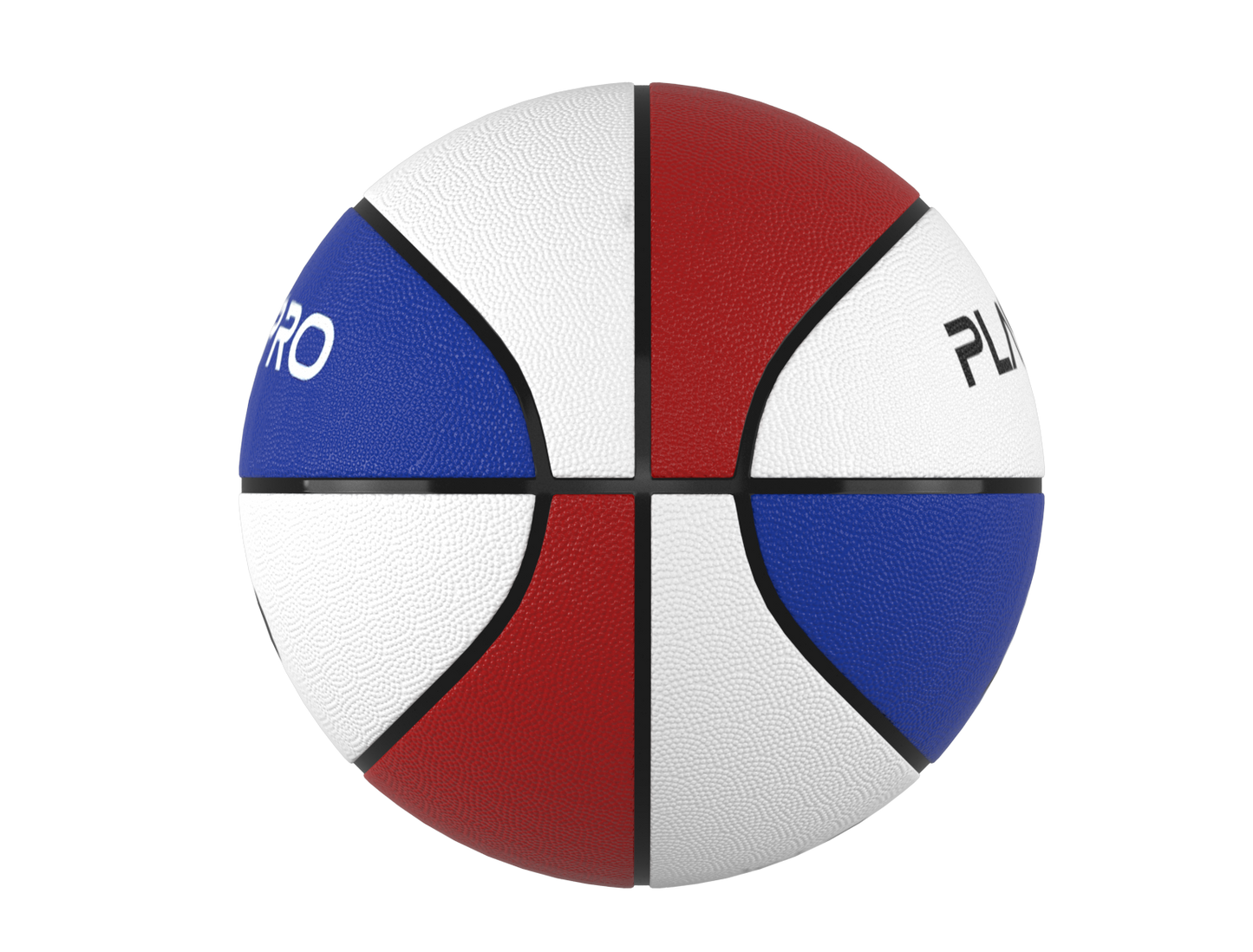 Premium Rubber Basketball for Kids and Adults – Max Grip, Perfect Bounce and Rebound with Extended Air Retention - Red, White and Blue