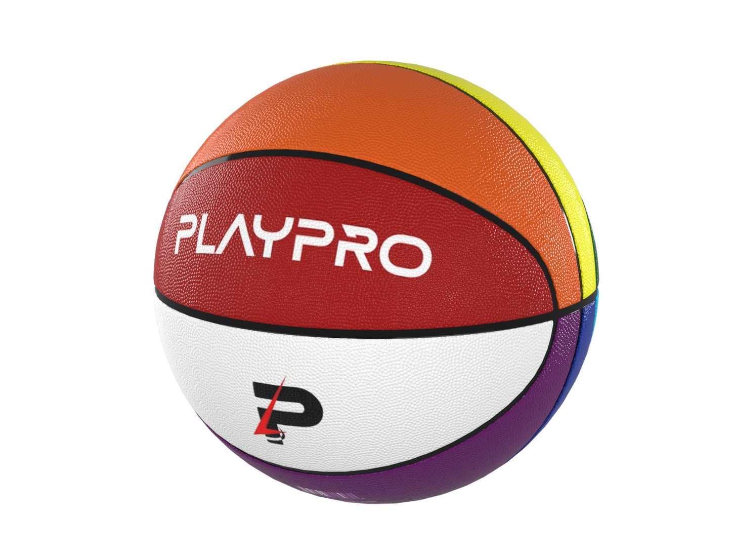Premium Rubber Basketball for Kids and Adults – Max Grip, Perfect Bounce and Rebound with Extended Air Retention - Multi-Color
