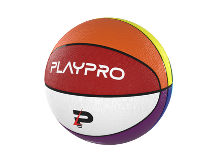 Premium Rubber Basketball for Kids and Adults – Max Grip, Perfect Bounce and Rebound with Extended Air Retention - Multi-Color