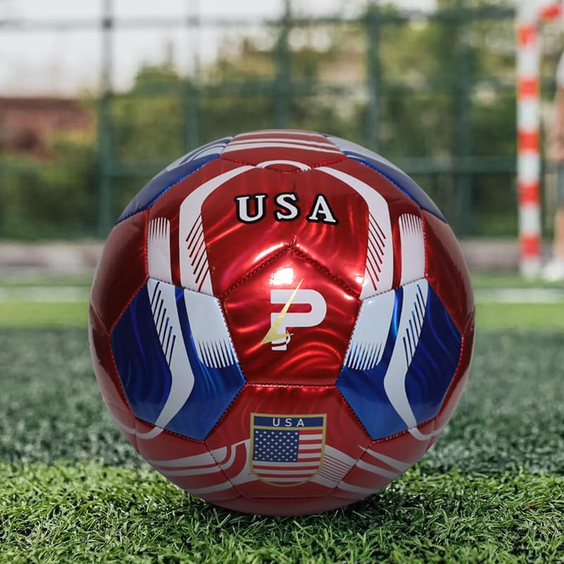 Country Training Soccer Ball World Edition USA Red