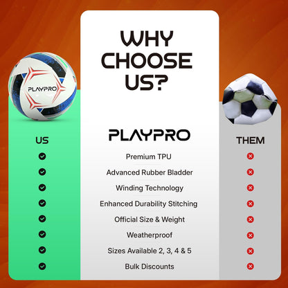 Turbo Training Soccer Ball - Single or 6-Pack - White/Red/Black