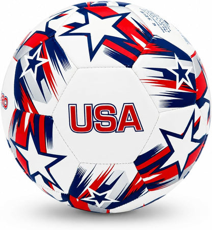 Country Flag Training Soccer Ball - Elite Edition - USA STARS