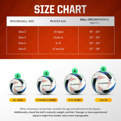 Turbo Training Soccer Ball - Single or 6-Pack - White/Red/Black