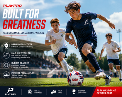 Country Flag Training Soccer Ball - Elite Edition - USA STARS