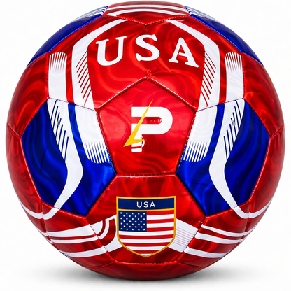 Country Training Soccer Ball: World Edition - USA - Red