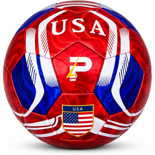 Country Training Soccer Ball: World Edition - USA - Red