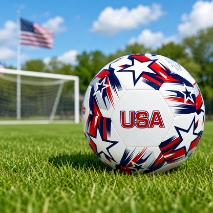 Country Flag Training Soccer Ball - Elite Edition - USA STARS