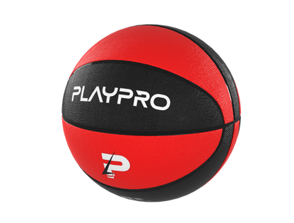Premium Rubber Basketball for Kids and Adults – Max Grip, Perfect Bounce and Rebound with Extended Air Retention - Red and Black