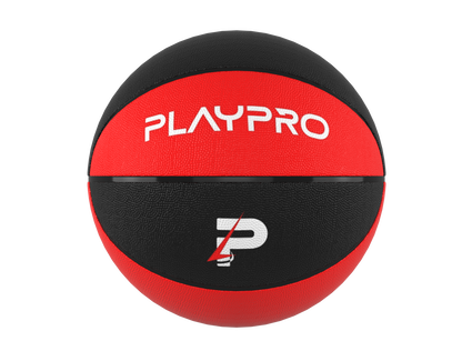 Premium Rubber Basketball for Kids and Adults – Max Grip, Perfect Bounce and Rebound with Extended Air Retention - Red and Black