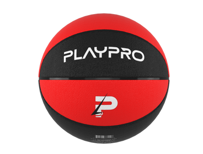 Premium Rubber Basketball for Kids and Adults – Max Grip, Perfect Bounce and Rebound with Extended Air Retention - Red and Black