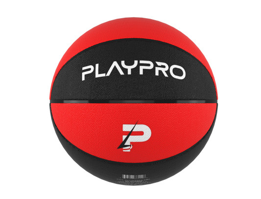 Premium Rubber Basketball for Kids and Adults – Max Grip, Perfect Bounce and Rebound with Extended Air Retention - Red and Black