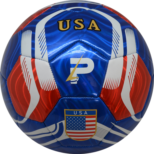 Country Training Soccer Ball: World Edition - USA - Blue