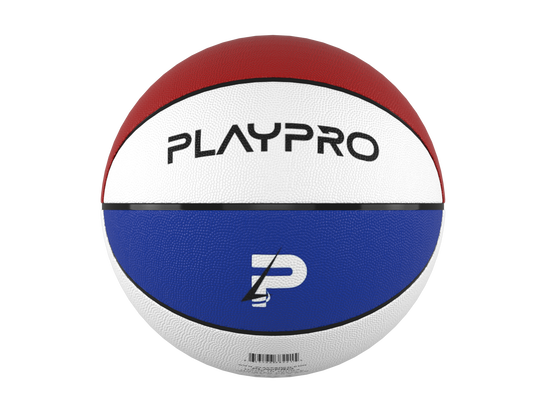 Premium Rubber Basketball for Kids and Adults – Max Grip, Perfect Bounce and Rebound with Extended Air Retention - Red, White and Blue